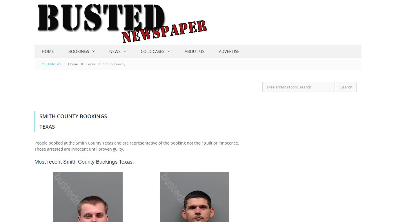 Smith County, TX Mugshots - BUSTEDNEWSPAPER.COM